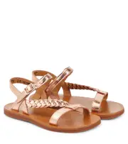 [Pom d'Api] Pom d'Api Plagette Antik metallic leather sandals UK 7 pink