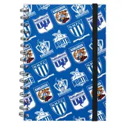 North Melbourne Kangaroos AFL Hard Cover Through the Years Logo Spiral Bound A5 Notebook