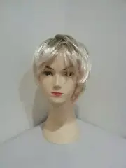 MENS men male Blonde WIG Fancy Dress Party Costume Accessory Short Hair wig