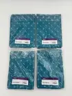 Lot of 4 Palette Square Tablecloth 52" x 52" Heavy Duty Fabric Caribbean Blue