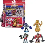 Akedo Legends of Beast Strike - Official Rules Bite Strike Starter Pack - 3 Mini Battling Warriors with Training Practice Piece and Exclusive Joystick Controller