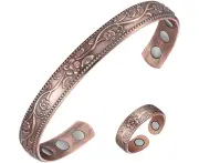 Copper Magnetic Bracelets for Women Men Soild Copper Magnetic Bracelet