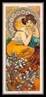 La Tropaze Alphonse Mucha Vintage Canvas Art Print Fridge Magnet 5x10 Large