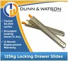813mm 125kg Locking Drawer Slides Fridge Runners 250lb 32" Trailer