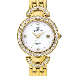 Olympia Star 奧林比亞之星 晶燦時光時尚腕錶-金 28025DLK