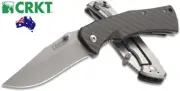 CRKT XAN FRAMELOCK POCKET FOLDING KNIFE G10/CARBON FIBRE HANDLE!