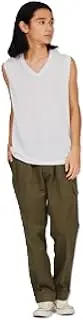 [Hanes] HM3EZ701 Men's V-Neck Undershirt, 2-Piece Set, Antibacterial, Odor Resistant, Sweat Absorbent, Quick Drying, 2P MESH V-Neck Sleeveless Shirt, Underwear, King, White, 4L