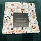 Cynthia Rowley Queen 4 Piece Halloween Sheet Set New