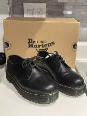 Dr. Martens 1461 Leather Platform Women's Shoes - Black - Size 9 Women’s 8 Men’s