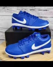 Nike Air Jordan 1 Retro Low MCS Blue Baseball Cleats Cj8524-401 men's 9