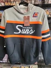 NWT Mitchell & Ness Hardwood Classics Youth FLEECE Headcoach Hoody Phoenix Suns