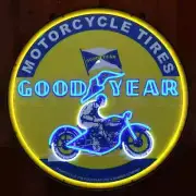 Goodyear Motorcycle Tires LED Flex-Neon Look Sign - Tire and Rubber Company