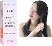 YUII hair oil biotin keratin & argan oil