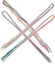 BIUDECO Hair Braiding Ropes 36pcs Reusable Braided Hair Rope Hair String for Girls Dreadlock Hair String Beading Supplies Stylish Hair Wraps
