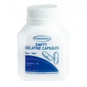 SurgiPack Empty Gelatine Size 000 Capsules 100
