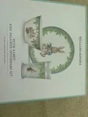 Williams Sonoma Peter Rabbit Kids Melamine Dinnerware Box Set Plate Bowl Tumbler