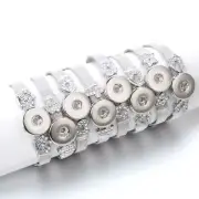 Vintage Snap Button Bracelet-Fit 18mm Snaps Buttons Bangle DIY Bracelets Jewelry