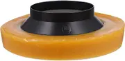 PartyKindom 1 Pc Toilet Wax Ring Odor-Proof Flange Ring Leak-Proof Seal Enhanced Bowl Alignment Easy to Use