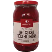 Sandhurst Red Sliced Onions 375g x 1