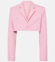 [Nensi Dojaka] Nensi Dojaka Cropped blazer AU 14 pink