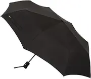 [Amazon Basics] Round Automatic Small Compact Travel Umbrella, One Size, Black