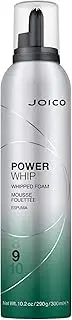 Joico Power Whip Whipped Foam | For Most Hair Types | Add Volume & Body | Thermal Heat, Humidity, & Pollution Protection | Boost Shine | Control Frizz & Flyaways | Silicone & Paraben Free | 10.2 Fl Oz