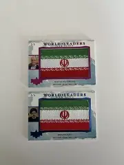 Decision 2024 Iran World Leaders 3/5 Flag Patch Foil Political Card Lot
