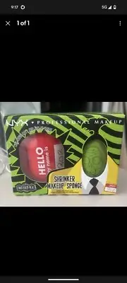 NYX BEETLEJUICE BOB SHRINKER MAKEUP SPONGE & TRAVEL CASE - LIMITED EDITION
