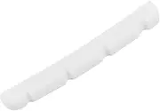 Abaodam Real Slotted Bone Nut Guitar Saddle Bridge for Electric Bass 4 Strings