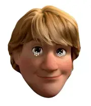 Kristoff Official Licensed Frozen Disney Single 2D Card Party Fun Face Mask