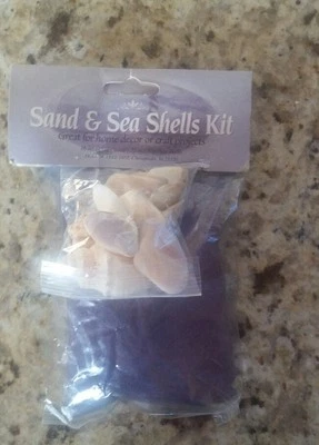 Purple Sand and Sea Shells Kit for Crafts