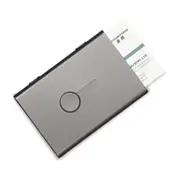 Hand Push Card Holder Credit Card Case Travel Portable Storage Box GRAY COLOR
