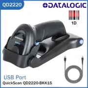 Datalogic QuickScan QD2220-BKK1S Handheld USB 1D Barcode Scanner with Stand