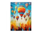 Hot Balloons Modern Canvas Print