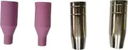 ALAGPNPMZH 4PCS Mig Weld Nozzle Copper and Ceramic 15AK Gas Cooled CO2 / AR Shielded Welding Torch Welding Nozzle