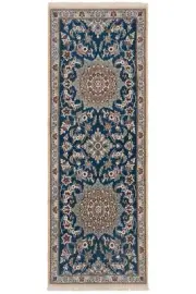 Nain 9la Hand-Knotted Persian Carpet 208x75 cm-Neu, Orient, Carpet, Runner, Blue