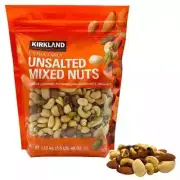 NEW Fancy Unsalted Mixed Nuts Cashew Almond Pistachio Macadamia Brazil 1.13kg Pk