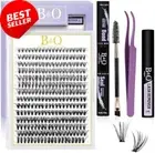 DIY Lash Extension Kit 280 PCS with Glue Remover & Applicators 9-16mm Mix