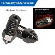 1/2/5x 0.4mm Hardened Steel Nozzle For Creality Ender 3 V3 SE 3D Printer Parts
