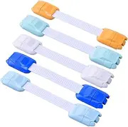 BIUDECO 5pcs Car Shape Hand Secure Lock Multifunctional Protection Wardrobe Lock for Cabinets and Fridges Assorted Colors for Safety
