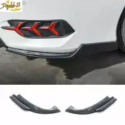 Carbon ABS Rear Bumper Lip Diffuser Splitter Spoiler 2x For Honda Civic 2016-21 (for: Honda Civic)