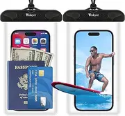 Teskyer Waterproof Phone Pouch, 2 Pack Universal Waterproof Phone Case Dry Bag Compatible for iPhone 14 13 12 11 Pro Max XS Plus Samsung Galaxy S22, Underwater Phone Protector for Vacation