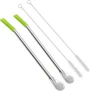 Gfdesign 8.3 Inches Long Yerba Mate Bombilla Gourd Drinking Filter Straws Soft H