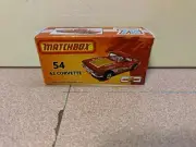 Matchbox Superfast No54 1962 Corvette custom repro box