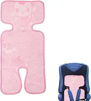 Breathable Summer Seat Insert, Seat Cover for Prams, Summer Seat Insert for Buggy, Cushion for Prams, Sweatproof, Protects Child Seat Cover, for Prams, Buggies, Car Seats, Pink