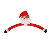 Christmas Tree Topper Santa Head Hugger Xmas Trees Ornaments for Winter Decoration Christmas Party Supplies,1 Pack