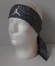 Nike Jordan Dri-Fit Head Tie Printed Men Wolf Grey/Black/White