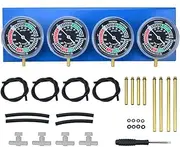 4 Cylinder Carburetor Synchronizer Kit Vacuum Gauge r Sync Balancing Gauges for Cycle Bike Carbs Multicolor One Size