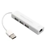 USB Ethernet USB Hub to RJ45 Lan Network Card 10/100 Mbps Ethernet Adapter for Mac iOS Laptop PC Windows RTL8152 USB 2.0 Hub
