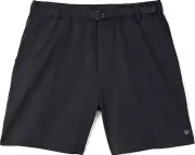 Brixton Jupiter Elastic WB Shorts Black Mens Medium 18” New crossover Loose Fit